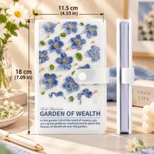 1 Set 50 Sheets Saving Money Book, Floral 100 Pockets Cash Collect Book Organizer, Budget Planning Holder - Multicolor - View 9