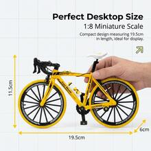 Children's 1:8 Scale Realistic Road Bike Assembly Model Toy, Multi-Part DIY Assembly Toy, Desktop Decoration Ornament, Parent-Child Interactive Handmade Toy, Boys' Collectible Ornament, Random Accessory Colors, Suitable For Boys Aged 3 And Above For Parent-Child Interactive Play - Multicolor - View 9