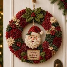 3D Fabric Christmas Wreath DIY Kit, Handmade Holiday Wreath Making Set, Creative Wall Hanging Craft Project, Suitable For Adults, Christmas Home Decor, Christmas Decorations - A - View 10