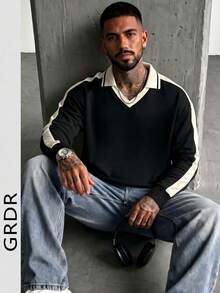GRDR Men's Casual Long Sleeve Shirt, Versatile For Daily Wear, Suitable For Autumn/Winter Outings - Dark Grey - View 4