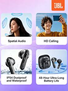 JBL TUNE FLEX2 2nd Gen Active Noise Cancelling True Wireless Bluetooth Earbuds, Dual-Mode In-Ear/Semi-In-Ear Switch, Low Latency For Music And Gaming, Compatible With Huawei And Apple, Upgraded Multi-Color Small Bean Design - View 8