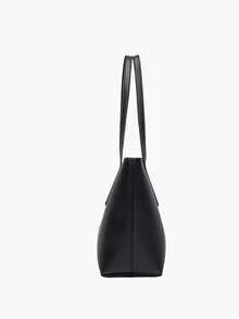 Fashionable Women's Handbag, New European And American Style Black Patchwork Tote Bag, Large Capacity - Black - View 6