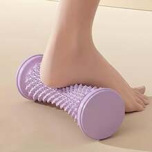 2pcs Manual Foot Massager, Plantar Fasciitis And Flat Foot Rolling Trainer, Perfect For Yoga, Pilates, Fitness, Deep Tissue And Muscle Relaxation, Suitable For Shoulders, Neck, Feet And Whole Body, Plastic Material - Purple - View 1