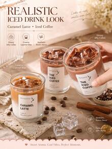 1 buah Lilin Aromaterapi Gel Matcha Latte, Lilin Dekoratif Cangkir Kaca Kopi Dingin, Cocok untuk Dekorasi Pesta, Dekorasi Rumah, Dekorasi Kamar, Hadiah Ulang Tahun, Properti Foto, Hadiah untuk Wanita - Berbagai spesifikasi dan gaya - View 3
