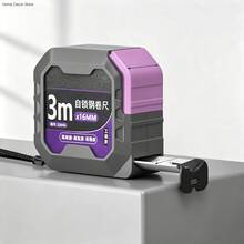 Durable Steel Tape Measure, Lavender Purple, High Precision Measuring Tape, Shock-Resistant, Auto Lock - 3m X 16, 5m X 19, 7.5m X 25 - View 6