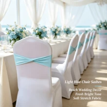48pcs Cross Elastic Spandex Chair Back Waistbands, Elastic Chair Back Decorative Ribbons, Bowknot Decorative Bags, Reusable Chair Cover Satin Ribbons, Chair Band Decorations For Wedding, Banquet, Birthday Party, Graduation Ceremony, Hotel Event - White - View 9