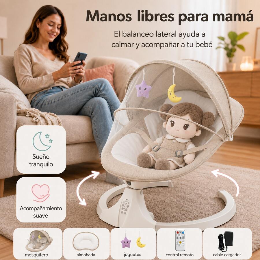 Baby Bouncers, Jumpers & Swings - Coffee Brown - View 1