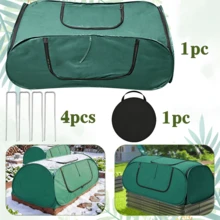 Pop-Up Frost Protection Tent With Ground Stakes And Storage Bag, Tunnel Style, Green, 45x20x17 Inches, Frost Cover, Garden Plant Protection Tent, Suitable For Garden Outdoor Shrubs, Fruits, Potted Vegetables Plant Protection - Plant Frost Cover - View 9
