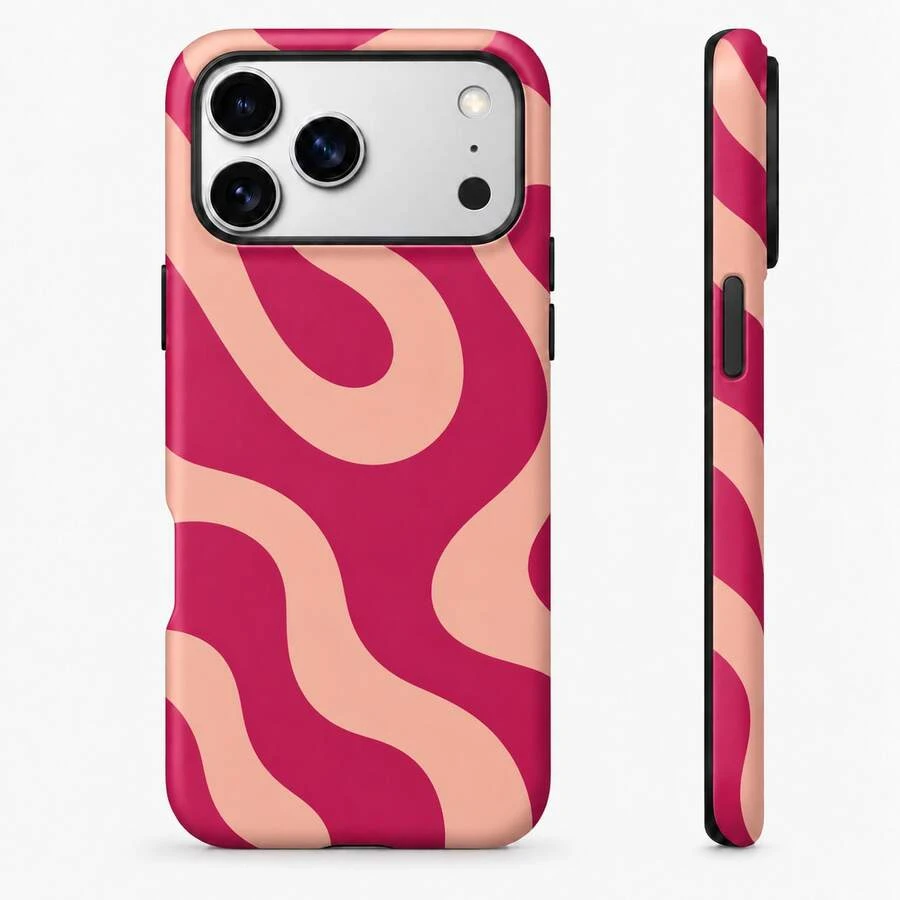 Floral Print Korean Style Phone Case Compatible With Iphone 14 Pro/14/11 Pro/16e/Xs Max - Pink - View 1