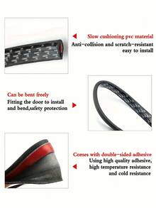 400cm/157.48in Car Door Anti-Collision Buffer Strip, Rubber Edge Guard, Dual Function Of Sealing And Decoration, Enhancing Vehicle Safety - A - View 7