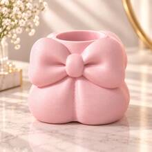 Bowknot Pen Holder Makeup Brush Desktop Decor Multi-Functional Storage Ornament - Multicolor - View 1