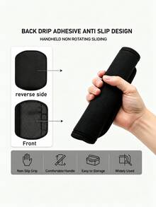 Non-Slip Foldable Luggage Handle Cover, Cart Protective Pad, Anti-Slip Fabric Wrist Pad, Suitable For Shopping Carts, Multi-Functional Freight Trolleys, Folding Hand Trucks, Office Storage Solutions, Sturdy Frame Design, Durable Structure - Multicolor - View 4