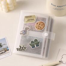 3-Inch Mini Album, Transparent Frosted Cover Photo Storage Book, 84 Pocket Album, Cute Sticker DIY Decoration Album, Portable Travel Memory Album, Couple Gift, Suitable For Storing Travel Souvenirs, Tickets, Postcards And Records - A - View 7