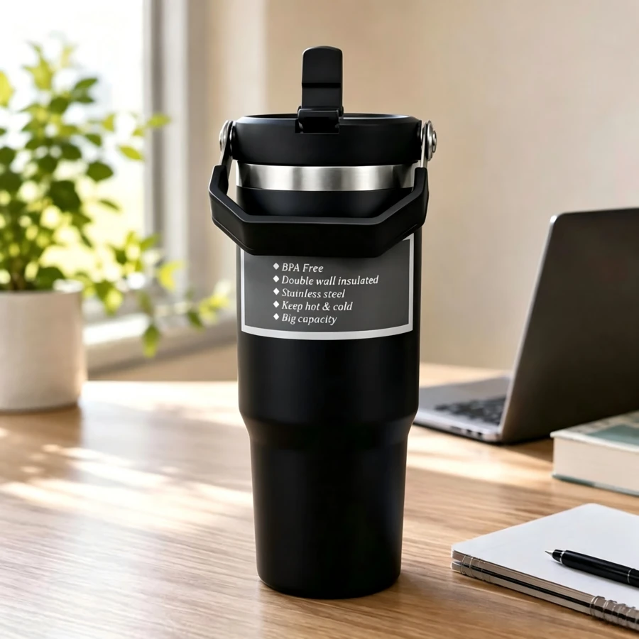 Vacuum Flasks & Thermoses - Black - View 1