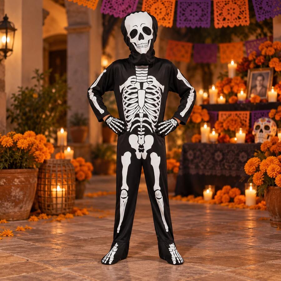 Tween Boys Costumes - Black - View 1