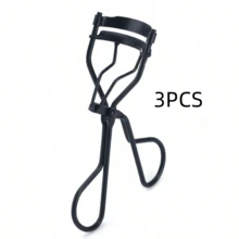 1pc Portable Eyelash Curler With Comb + 10pcs Silicone Pads, Black Handle Eyelash Curler, No Damage To Eyelashes, Easy Curling, Suitable For Daily Makeup Eyelash Curling - Black - View 10