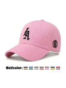 1pc Unisex All-Season Letter Print Baseball Cap, Casual Versatile Retro Baseball Cap, Korean Style Soft Top Sun Hat, Dad Hat, Trucker Hat, Suitable For Daily Wear - Multicolor - View 4