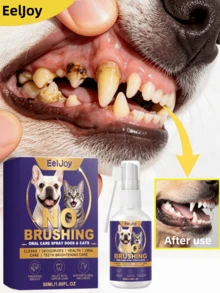 EelJoy Pet Teeth Cleaning Spray, Gentle Cleaning Cat And Dog Teeth Fresh And Clean Care Spray - View 1