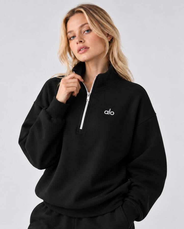 Alo Yoga Accolade 1/4 Zip Pullover | SHEIN USA