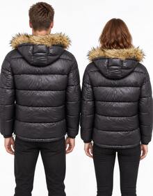 Men Down Coats - Black - View 2