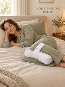 Side Sleeping Knee Pillow Ergonomic Leg Support Cushion With Elastic Strap Soft Bed Wedge Pillow For Hip And Back Alignment Home Bedding - Multicolor - View 9