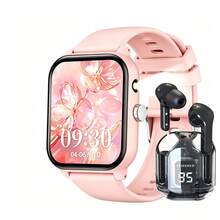 ZhiKexing Smart Sports Watch + Bluetooth Wireless Earbuds Set, 1.83-Inch HD Display, With Flashlight, 260mAh Large Capacity Battery, Bluetooth Calling, Multiple Sports Modes, Sedentary Reminder And Other Functions, Suitable As Gift For Friends And Couples, Compatible With Android And IOS - View 12