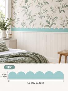 SUPSTICKER 1PC Scallop Wall Border Peel And Stick Wall Decal Self Adhesive Decorative Trim Sticker For Living Room Bedroom Home Decor - 1PC - View 17