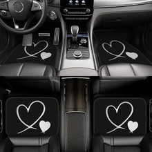 1PC Fashionable Printed Car Trunk Mat, Heart Pattern, Elegant Accessory, Travel Essential, Universal Fit For Multiple Car Models, Car Interior Decoration, Keep Your Trunk Clean And Dry, Personalized Car Trunk Mat. - Heart-shaped - View 7