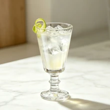 6pcs Classic Patterned Highball Glass Set, Retro Stemmed Drinkware For Holiday Parties, Family Dinners & Weddings - View 2