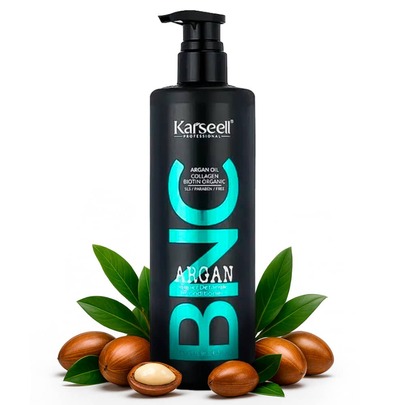Karseell كارسيل بي إن سي بلسم مغذي احترافي بزيت الأرغان وفيتامين E. مرطب، فك التشابك، إصلاح، تنعيم، لمعان، ومضاد للتجعد للشعر الجاف والتالف والمصبوغ. خالي من السيليكون والبارابين. للاستخدام اليومي. 500 مل