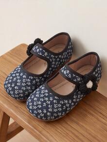 2026 Autumn Limited Edition, Navy Blue Toddler Ditsy Floral Mary Jane ...