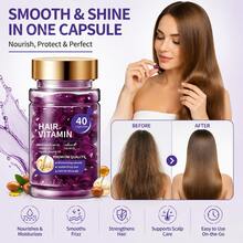 40 Kapsul Essence Perawatan Rambut, Diformulasikan dengan Vitamin A, C, E, B5, Minyak Argan Maroko, Minyak Alpukat, Formula Tanpa Bilas, Unisex, Cocok untuk Semua Jenis Rambut - Pakaian formal - View 7