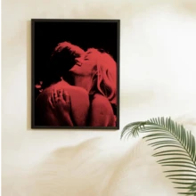 1pc Unframed Red Lovers Poster, Indie Music Wall Art Wall Posters,Suitable For Modern Home,Room,Dormitory,Kitchen,Dining,Living - 111 - View 3