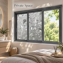 Naturepeak Elegant Tulip Privacy Window Film, Frosted Self-Adhesive Glass Sticker, Sun Protection Bathroom And Home Window Decal, Removable Glue-Free Decorative Film, Suitable For Living Room, Bedroom And Office, Floral PVC Design, Combines Privacy Protection And Home Decor Function, Ideal Home Decor Gift - 1PC - View 4