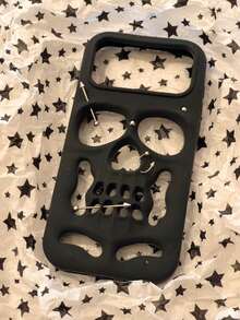 Cartoon 3D Personalized Skull Rivet 17 Pro Max Phone Case, Apple 17 Pro Silicone 17 Full Coverage 16 Pro Max Shockproof 15 Soft 18 Pro Max 18 Pro - White - View 5
