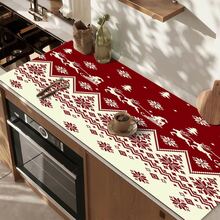 1pc Dish Drying Mat, Coffee Machine Mat, Christmas Reindeer Sleigh Pattern Dish Drying Mat, Kitchen Dish Drainer Mat, Protect Tabletop, Suitable For Home Kitchen, Christmas Holiday Atmosphere Decor Mat, Multi-Purpose Drying Mat, Home Gift, Tabletop Decoration - XYLSD-1154 - View 7