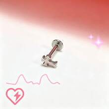 Sweetheart Rose Lip Stud Internal Thread Lip Stud Cartilage Stud INS Sweet Style Non-Fading Piercing Jewelry European & American Piercing Jewelry Suitable For Halloween, Christmas, Daily Wear - No. 1 Pink Cross - View 7