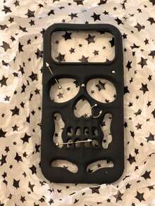 Cartoon 3D Personalized Skull Rivet 17 Pro Max Phone Case, Apple 17 Pro Silicone 17 Full Coverage 16 Pro Max Shockproof 15 Soft 18 Pro Max 18 Pro - White - View 1