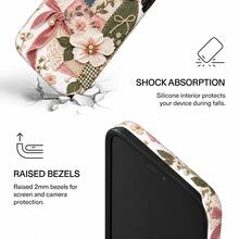 Casing Ponsel Bertekstur Pola Usang, Film Fashion & Pelindung Tebal Mengkilap Transparan 2-in-1, Kompatibel dengan iPhone 12 13 14 15 16 17 18-FL-2LH - Berwarna merah muda - View 5