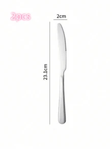 Stainless Steel Dinner Knife, Mirror Polished, Suitable For Home Gatherings And Restaurants, Dishwasher - View 12