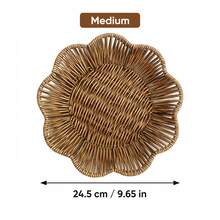 1pc/3pcs Woven Fruit Basket Or Snack Tray,Kitchen,Christmas Gift - Brown - View 13