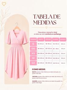 Women's Plus Size Midi Dress Wrapped Short Sleeve Duna Elegant Casual - 查看 5