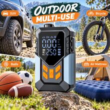 Air Compressors & Inflators Tire Pump150 PSI Car Air Compressor Pump, Digital Tire Inflator Portable Auto Air Pump For Car Motorcycle LED Light Tire Pump Air Compressors & Inflators, Tire Pump1500mAh*3. - Wireless Digital Display - View 2