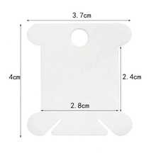 Multi-Size Plastic Hard Spool Board, Cross Stitch Embroidery Thread Winding Card, Embroidery Thread Spool - With Thread Tail Slot And Hanging Hole, Suitable For Cross Stitch Thread Fixing And Sewing Storage, Handmade DIY Thread Storage Organization Winding Reel, White Transparent Home Embroidery Thread Classification Storage Accessory - Multiple Styles - View 5