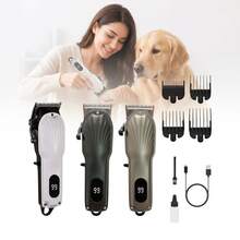 3 Colors Optional Classic Shell Shaped Electric Pet Grooming Clipper, Stainless Steel Blade With LED Light, Professional Pet Grooming Scissors Set, Wireless Low Noise Dog Hair Clipper, Pet Grooming Cleaning Kit - Multicolor - View 12