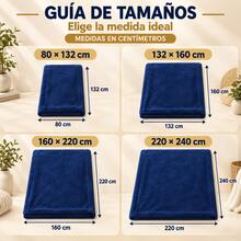 Solid Color Flannel Blanket 100% Polyester High Grammage High Density For Extra Comfort And Warmth - Navy Blue - View 7