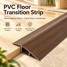 1PC 1M/39.37in PVC Floor Transition Strip Door Threshold Ramp Bendable Decorative Strip For Cabinet Table Shelf Desk Board - Multicolor - View 3