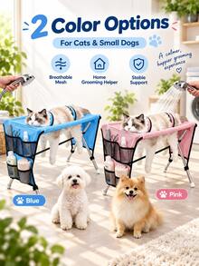[Terlaris] Meja Perawatan Hewan Peliharaan Kucing & Anjing, Meja Perawatan & Penataan Hewan Peliharaan Lipat untuk di Rumah, Tempat Tidur Hewan Peliharaan dengan Penopang Tetap dan Dapat Dilepas, Ayunan Anak Anjing - Satu-Ukuran - View 11