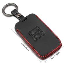 Untuk Casing Pelindung Kunci Pintar Renault, Kulit Sintetis, Kompatibel dengan Koleos, Kadjar, Clio, Megane, Captur, Espace, Kangoo, Sandero - Satu-Ukuran - View 2