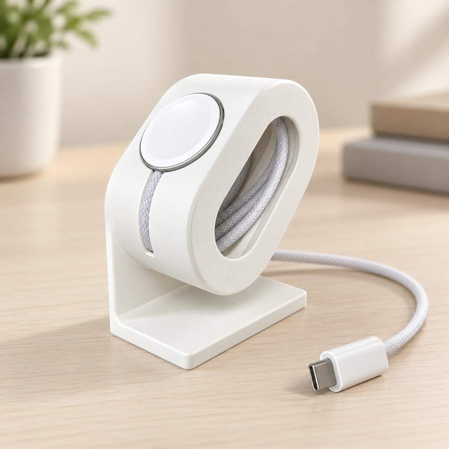 1pc Multi-Function Watch Stand, Minimalist Universal Smart Watch Charging Stand, Suitable For Apple Watch, Desktop Decor Practical Item, Gift Choice For Students And Office Workers - Multicolor - View 1